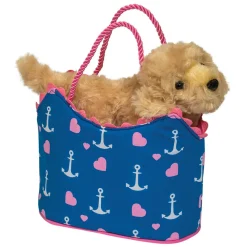 Sassy Pet Saks<Douglas Toys Anchor Heart Sassy Sak With Golden Retriever