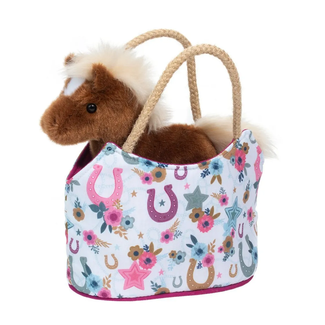 Sassy Pet Saks<Douglas Toys Boho Horseshoe Sassy Sak With Horse