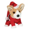 Dogs<Douglas Toys Mini Soft Corgi In Santa Suit