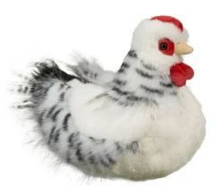 Farm<Douglas Toys Salty Black & White Hen