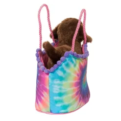 Sassy Pet Saks<Douglas Toys Tie Dye Sassy Sak With Chocolate Lab