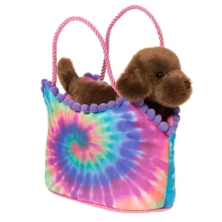 Sassy Pet Saks<Douglas Toys Tie Dye Sassy Sak With Chocolate Lab