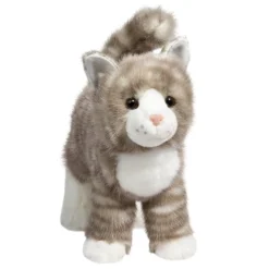 Cats<Douglas Toys Zipper Gray Tabby Cat